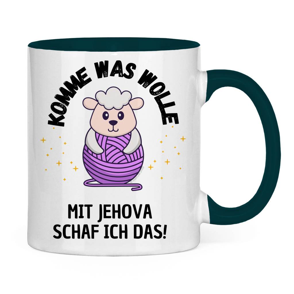 Komme was wolle - JW Tasse Geschenk - 12 Farben