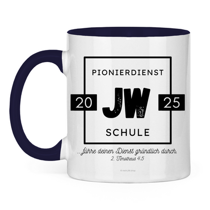 Pionierdienstschule 2025 - JW Tasse - 12 Farben