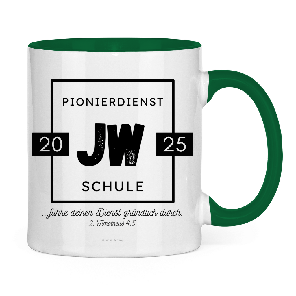 Pionierdienstschule 2025 - JW Tasse - 12 Farben