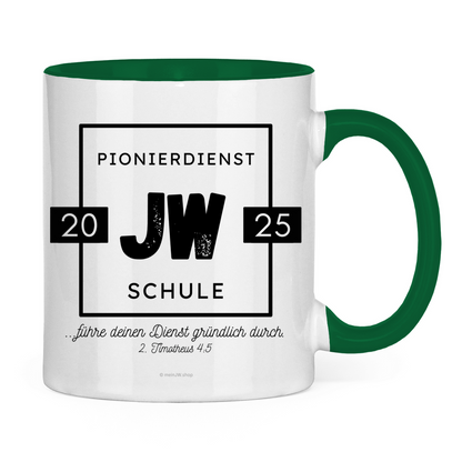 Pionierdienstschule 2025 - JW Tasse - 12 Farben