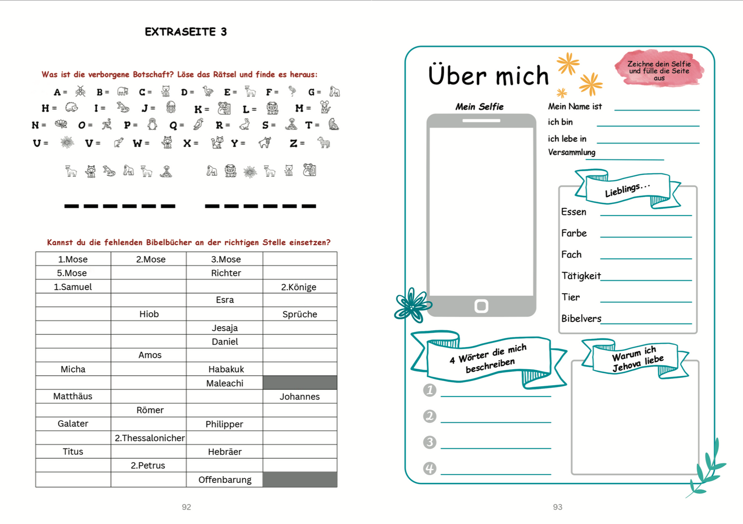Kinder-Notiz & Malbuch - Regionaler Kongress 2026 - Ewiges Glück