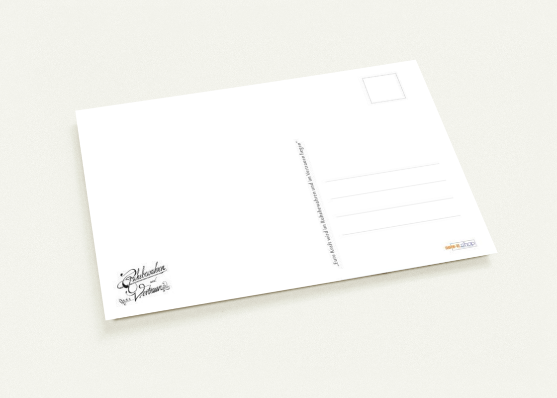 Postkarte - Jahrestext 2021 - Kunstschrift