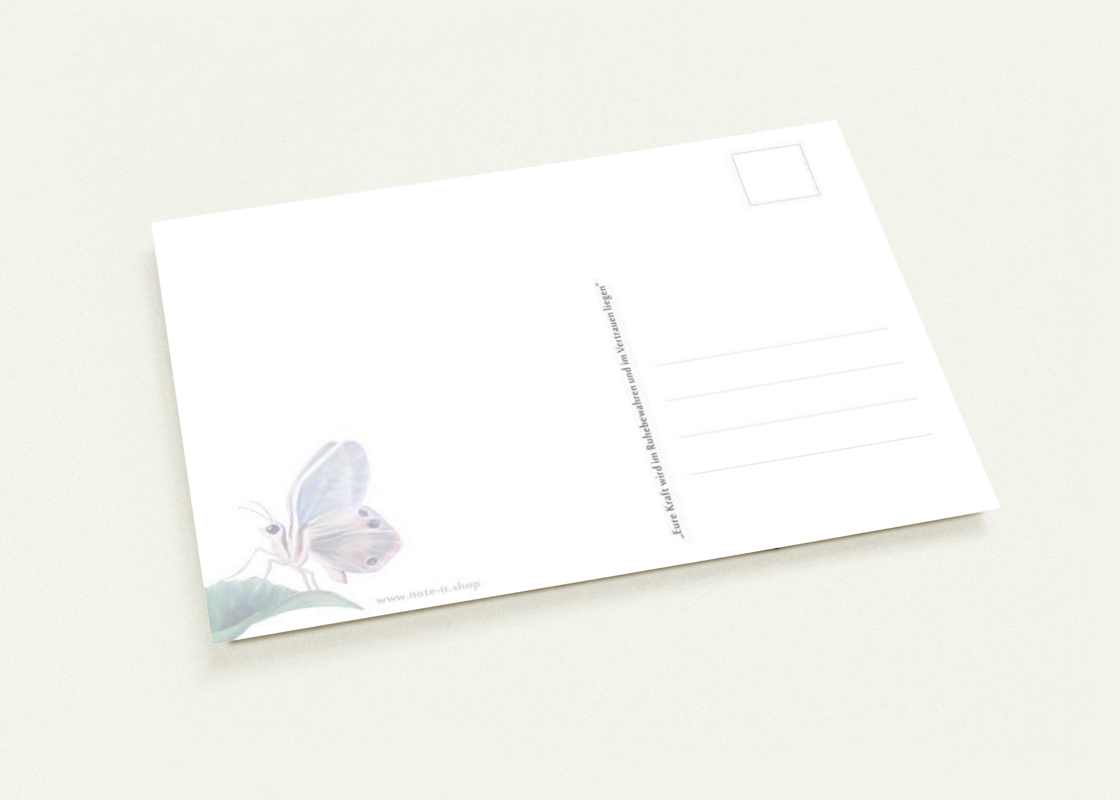 Postkarte - Jahrestext 2021 - Schmetterling