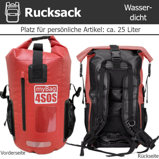 Fluchtrucksack BASIS-40 wasserdichter Notfallrucksack für 1-Person