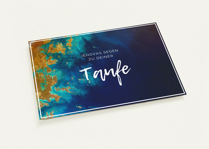 Postkarte zur Taufe - Jehovas Segen