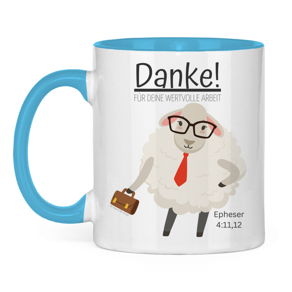 Danke für deine wertvolle Arbeit - JW Tasse - 12 Farben