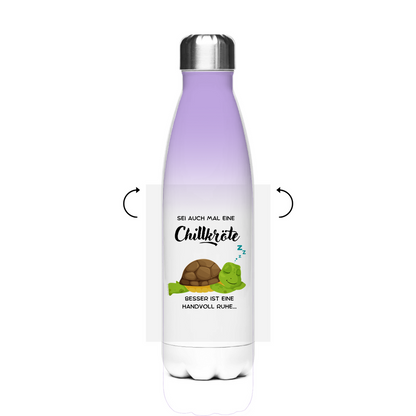 Chillkröte - JW Edelstahl-Thermoflasche - 7 Farben
