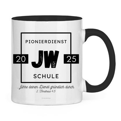 Pionierdienstschule 2025 - JW Tasse - 12 Farben