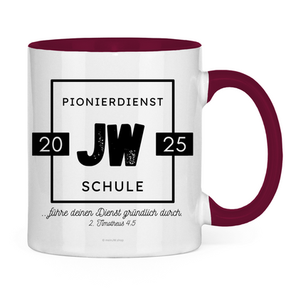 Pionierdienstschule 2025 - JW Tasse - 12 Farben