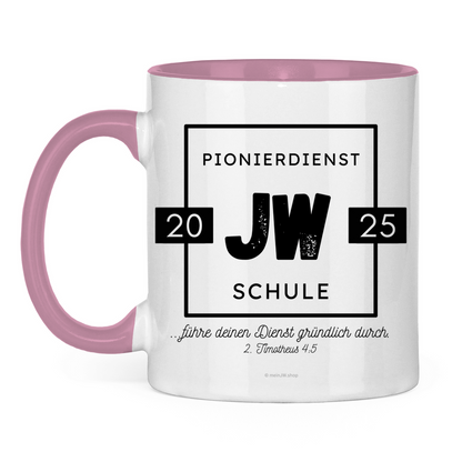 Pionierdienstschule 2025 - JW Tasse - 12 Farben