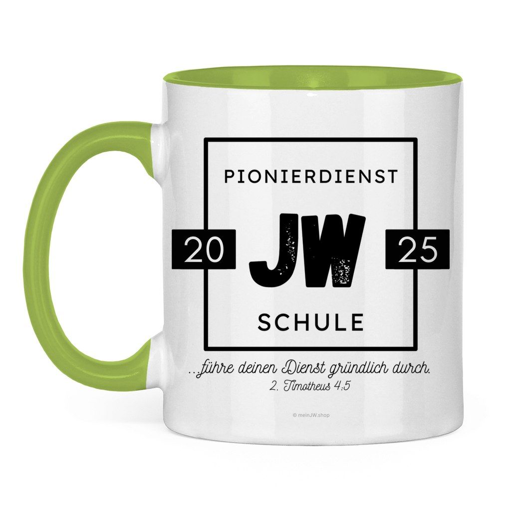 Pionierdienstschule 2025 - JW Tasse - 12 Farben