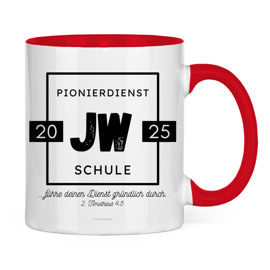 Pionierdienstschule 2025 - JW Tasse - 12 Farben