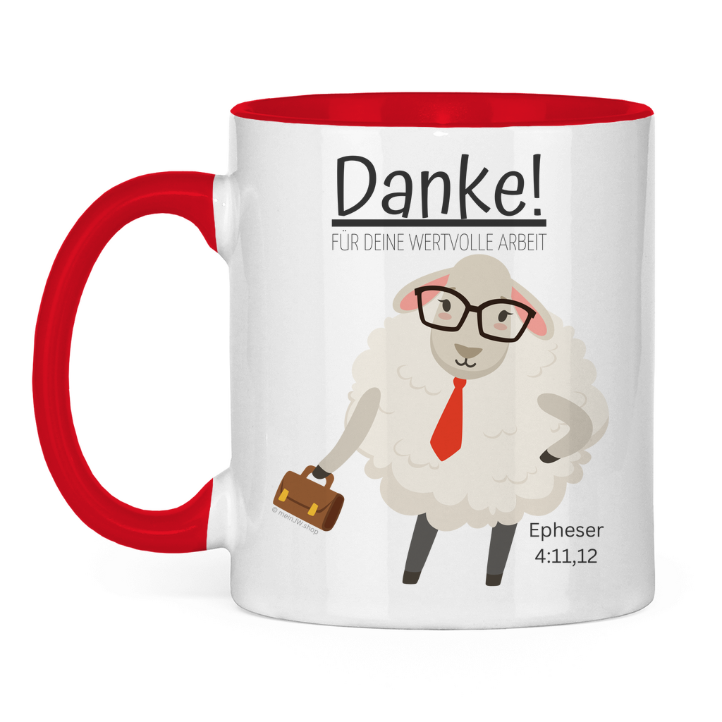 Danke für deine wertvolle Arbeit - JW Tasse - 12 Farben