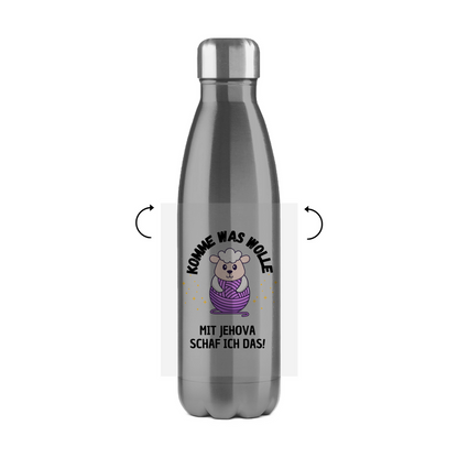 Komme was Wolle - JW Edelstahl-Thermoflasche - 7 Farben