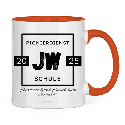 Pionierdienstschule 2025 - JW Tasse - 12 Farben