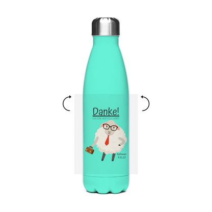 Danke für deine wertvolle Arbeit - JW Edelstahl-Thermoflasche - 7 Farben