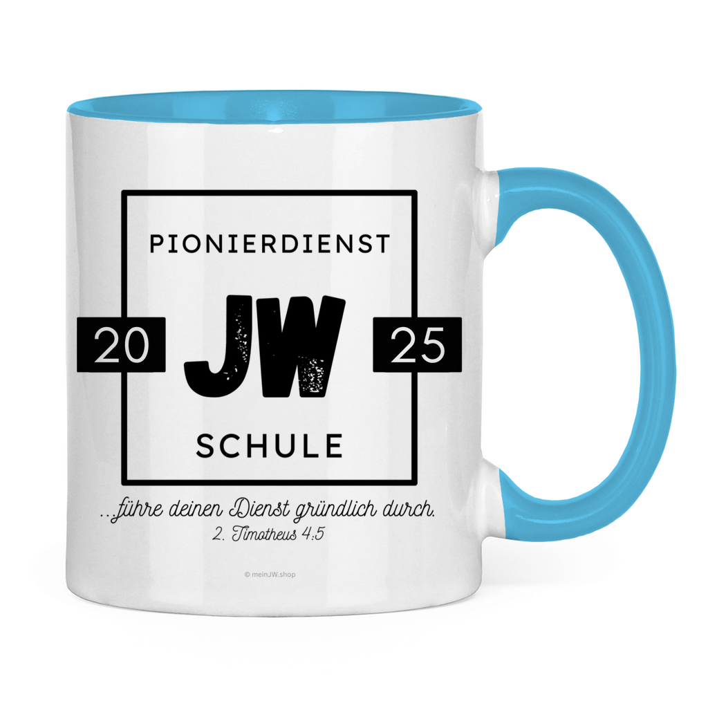 Pionierdienstschule 2025 - JW Tasse - 12 Farben