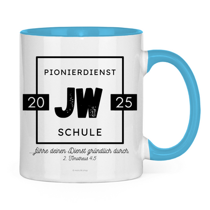 Pionierdienstschule 2025 - JW Tasse - 12 Farben