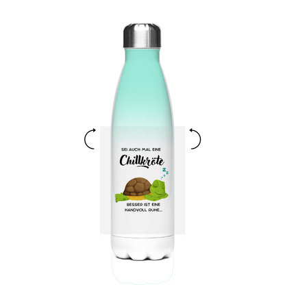 Chillkröte - JW Edelstahl-Thermoflasche - 7 Farben
