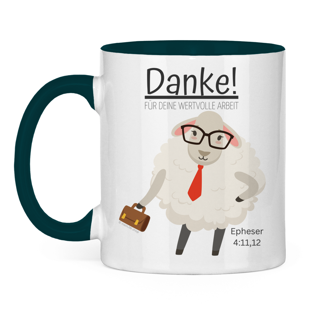 Danke für deine wertvolle Arbeit - JW Tasse - 12 Farben