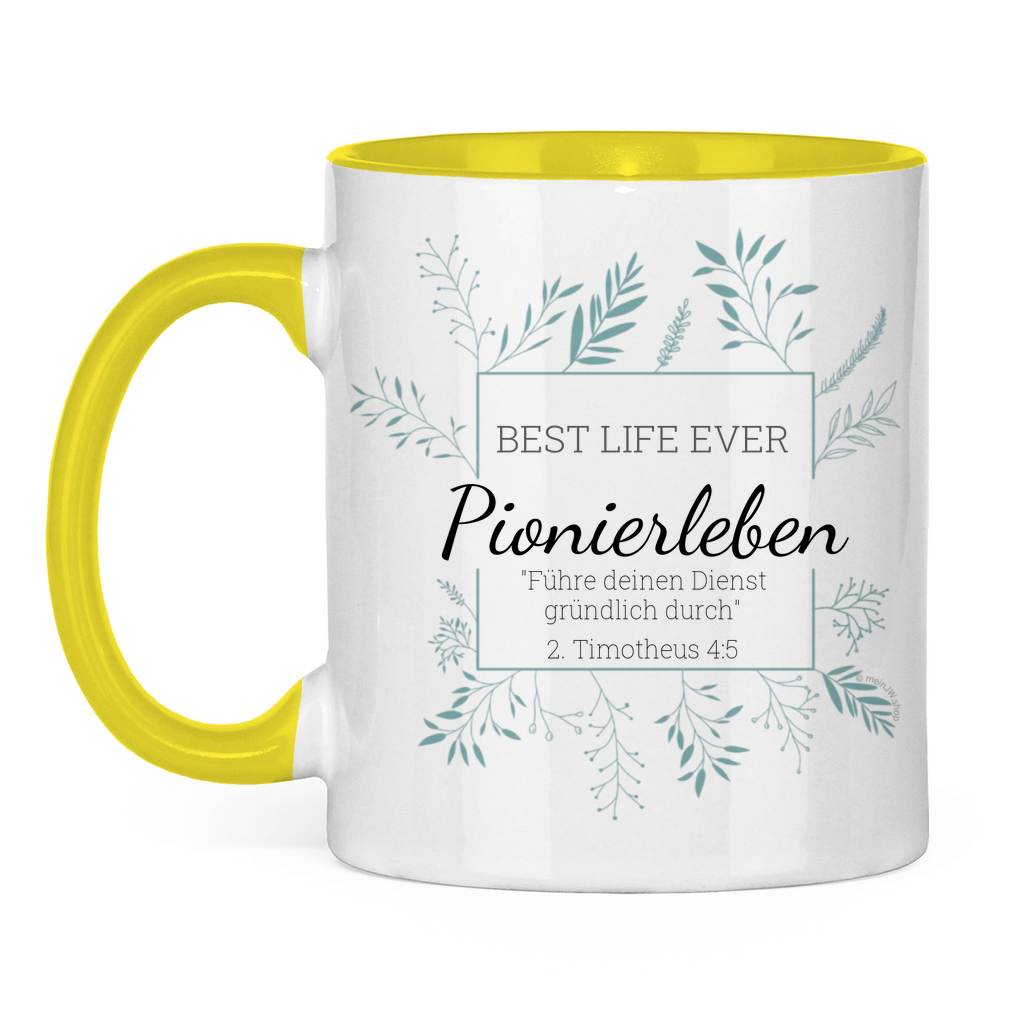 Pionierleben Tasse - JW Tasse Geschenk - Personalisierbar