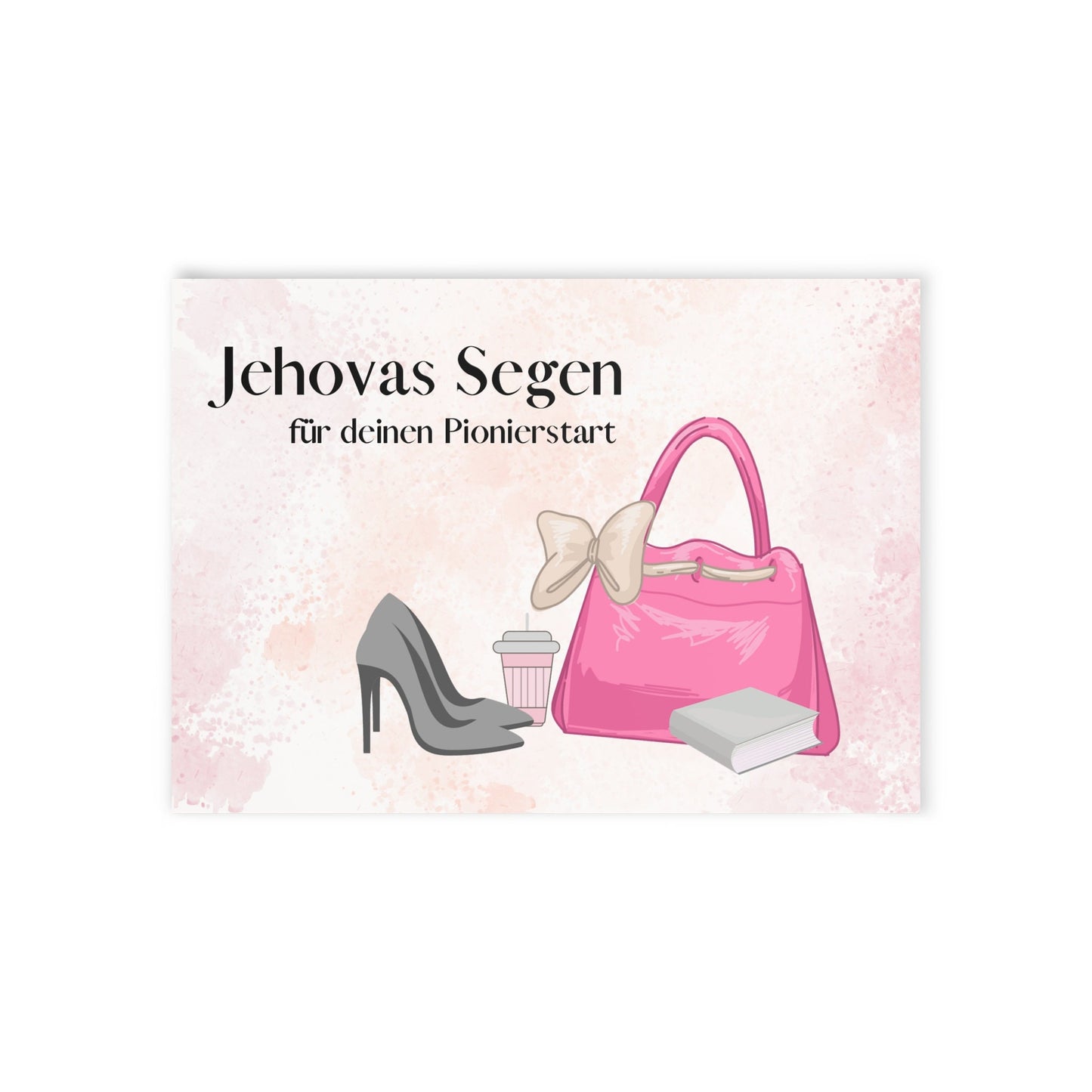 Postkarte zum Pionierdienst Start - Jehovas Segen (Schwester)