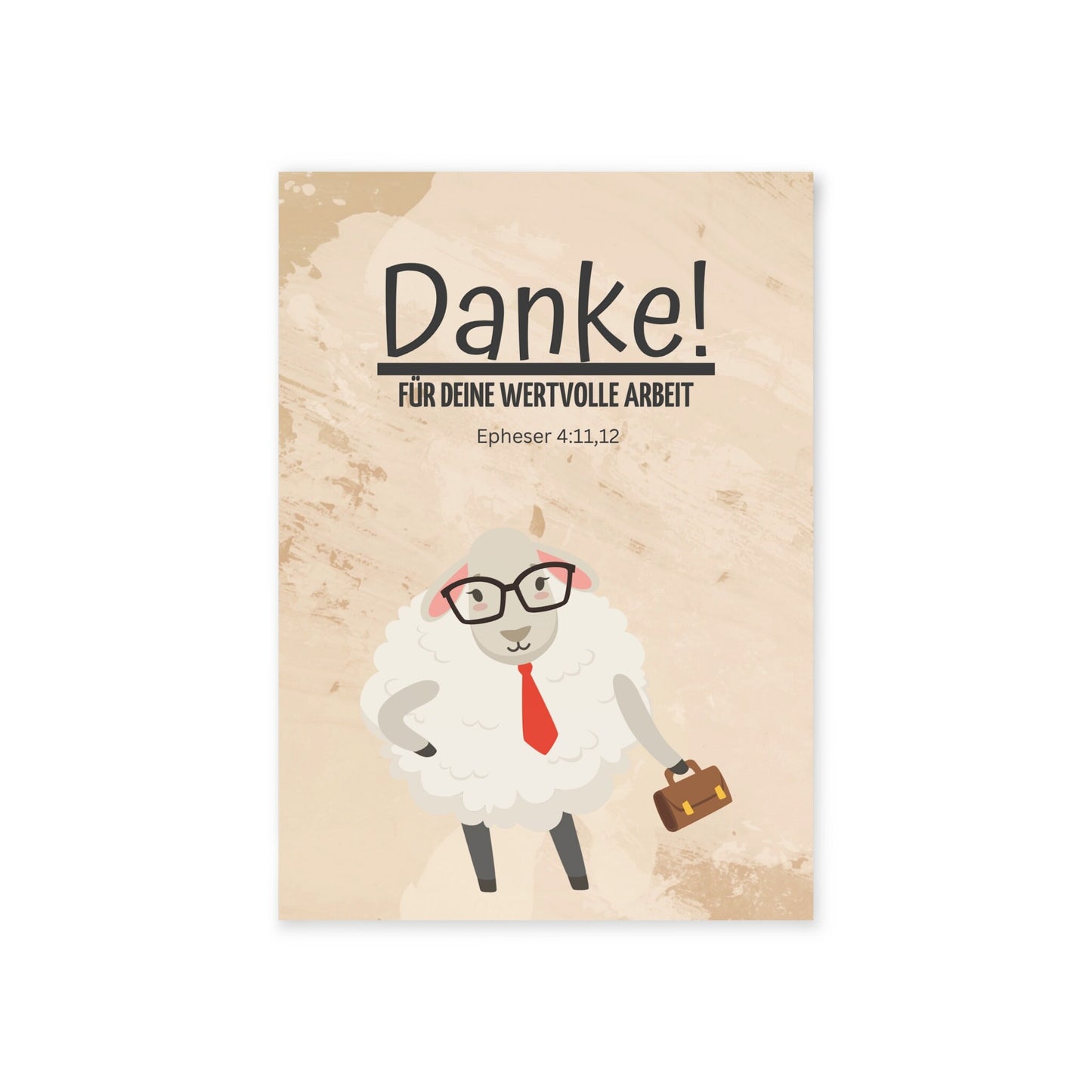 Postkarte zum Danke sagen - für deine wertvolle Arbeit