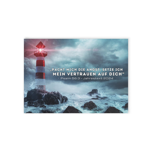 Postkarte mit Jahrestext 2024 - Turm