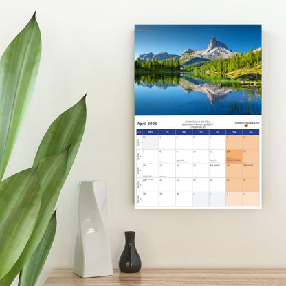 Wandkalender 2025 - mit wöchentlichen Bibelleseprogramm