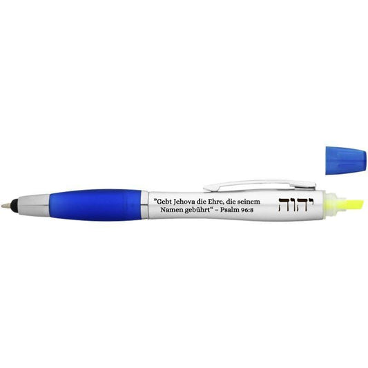 Kugelschreiber mit Textmarker & Touch - Jahrestext 2025
