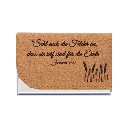 JW Kontaktkarten Etui - Reife Felder - Personalisierbar