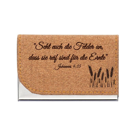 JW Kontaktkarten Etui - Reife Felder - Personalisierbar