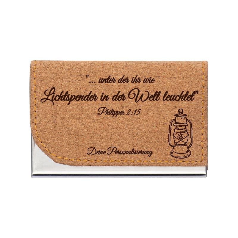 JW Kontaktkarten Etui - Lichtspender - Personalisierbar