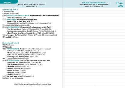 Notizbuch - Regionaler Kongress 2025 - Reine Anbetung