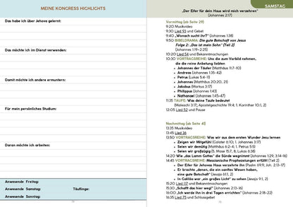 Notizbuch - Regionaler Kongress 2025 - Reine Anbetung