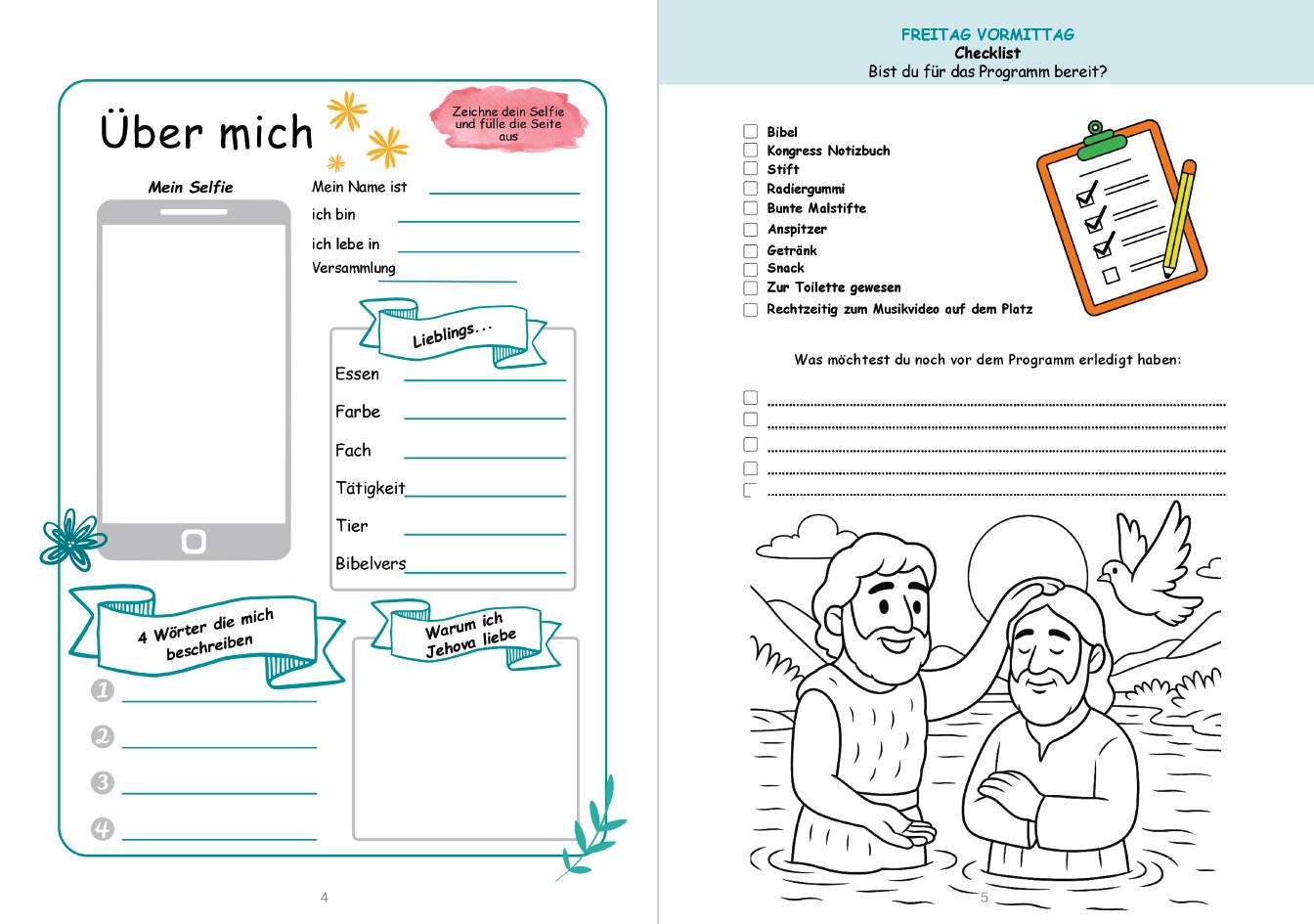 Kinder-Notizbuch - Regionaler Kongress 2025 - Reine Anbetung