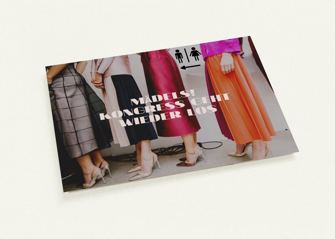 Postkarte zum Regionalkongress 2023 - Mädels
