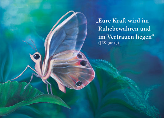 Postkarte - Jahrestext 2021 - Schmetterling