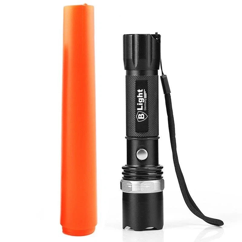 LED Akku Power Taschenlampe mit SOS Fackel