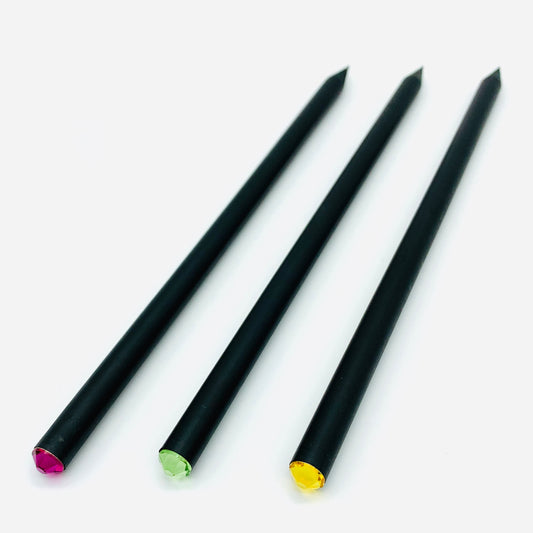 Bleistift-Set mit Swarovski-Steinen, 3-teilig